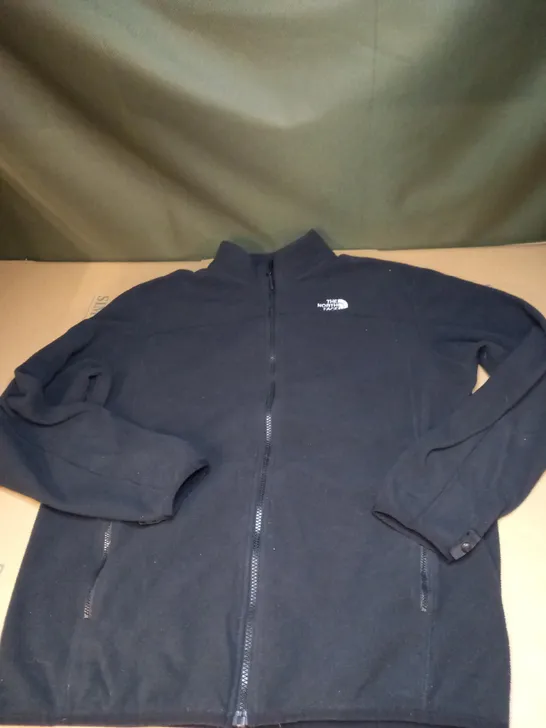 MENS NAVY BLUE THE NORTH FACE FLEECED JACKET SIZE L