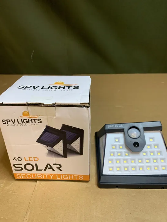 SPV LIGHTS 40 LED SOLAR SECURITY LIGHTS