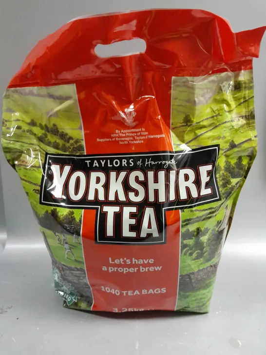 SEALED YORKSHIRE TEA 1040 TEA BAGS 