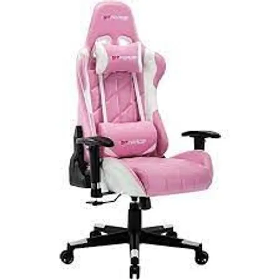 DESIGNER GTFORCE PRO RS LEATHER RACING SPORTS OFFICE CHAIR IN PINK (1 BOX)