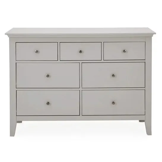 BOXED LYNTON GREY FINISH 7 DRAWER CHEST (1 BOX ONLY) (INCOMPLETE)