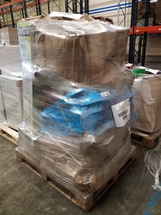 PALLET OF APPROXIMATELY 18 UNPROCESSED RAW RETURN HOUSEHOLD AND ELECTRICAL GOODS TO INCLUDE;