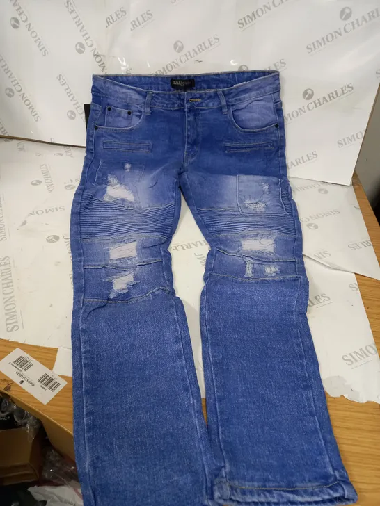 BALMAIN PARIS DENIM JEANS SIZE 38 