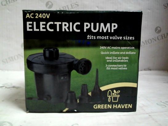 GREEN HAVEN ELECTRIC PUMP
