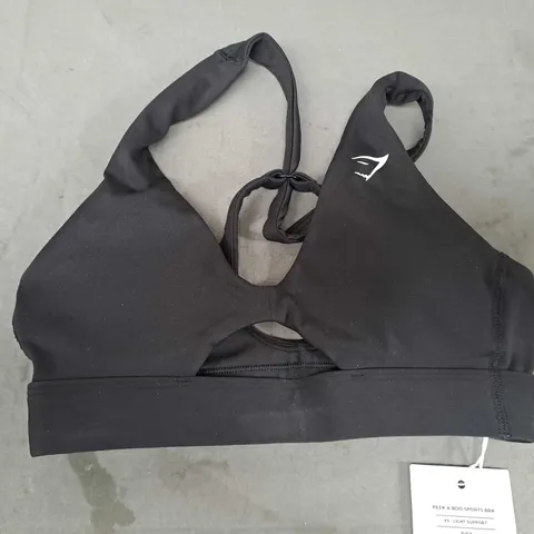 GYMSHARK PEEK A BOO SPORTS BRA SIZE XS