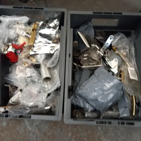 2 CRATES OF ASSORTED FITTINGS AND FIXTURES / COLLECTION ONLY