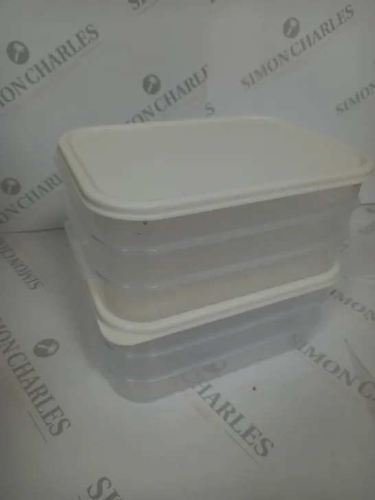 SET OF 2 STACKING FOOD BOXES 