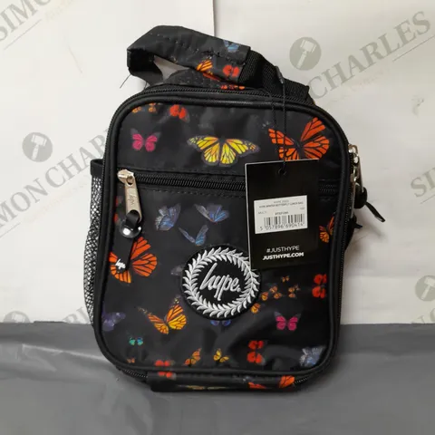 HYPE SMALL LUNCHBOX BLACK WITH BUTTERFLY DESIGN