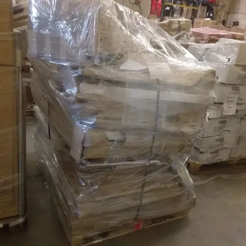 PALLET OF APPROXIMATELY 16 SHOWER TRAYS MIXED FURNITURE