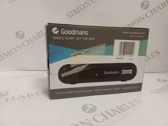 BOXED GOODMANS SINGLE SCART SET TOP BOX GDB01SFV1