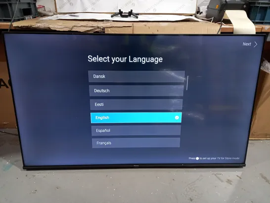 HISENSE E7HQTUK 55" SMART 4K ULTRA HD HDR QLED TV - COLLECTION ONLY