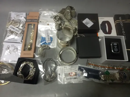 lot of assorted jewellery and watch items to include coconut lane bracelet and coospo armband heart rate monitor