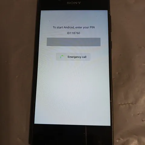 SONY XPERIA SMARTPHONE IN BLACK MODEL UNSPECIFIED