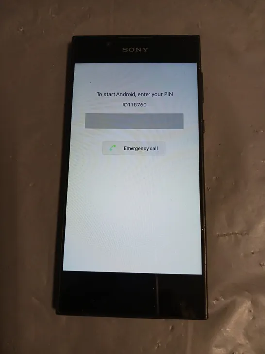 SONY XPERIA SMARTPHONE IN BLACK MODEL UNSPECIFIED