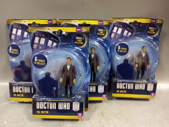 LOT OF 4 DOCTOR WHO SERIES 7 FIGURINES