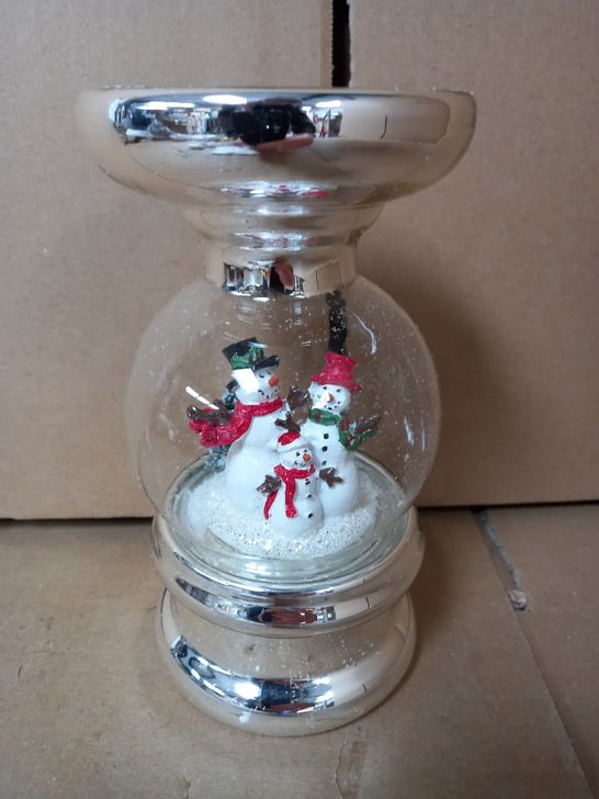 SANTA EXPRESS PRE-LIT SCENIC SNOWY CANDLE HOLDER