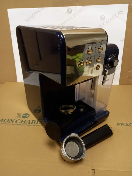 BREVILLE ONE-TOUCH COFFEEHOUSE COFFEE MACHINE - NAVY BLUE