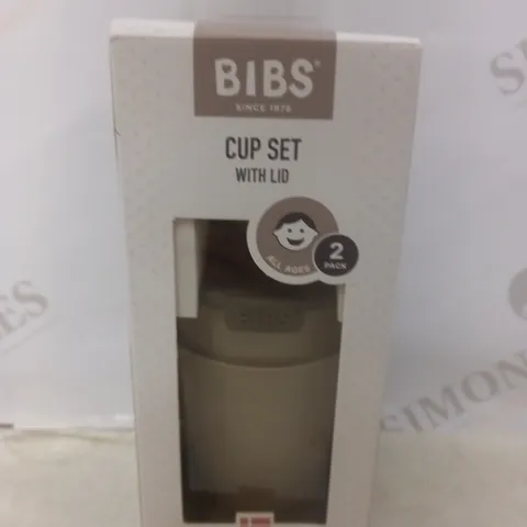 BOXED BIBS CUP SET WITH LID 2 PACK