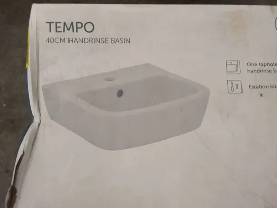 BOXED IDEAL STANDARD TEMPO 40CM HANDRINSE BASIN