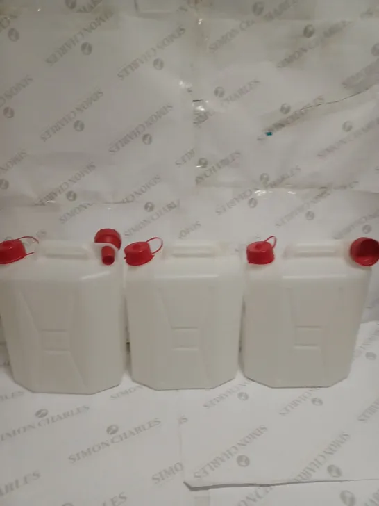 LOT TO CONTAIN 3 X TANICA 10L PLASTIC JERRYCANS/CANNISTERS