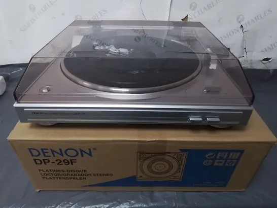 BOXED DENON DP-29F TURNTABLE