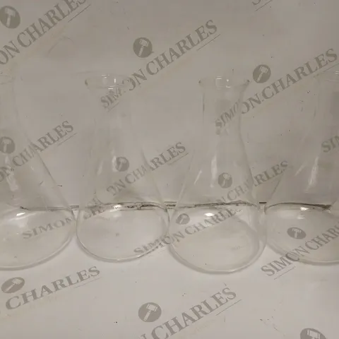 BOXED 4 X LABGLASS CONICAL FLASK NARROW NECK - 1000ML - COLLECTION ONLY 