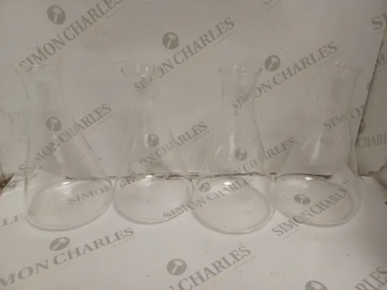 BOXED 4 X LABGLASS CONICAL FLASK NARROW NECK - 1000ML - COLLECTION ONLY 