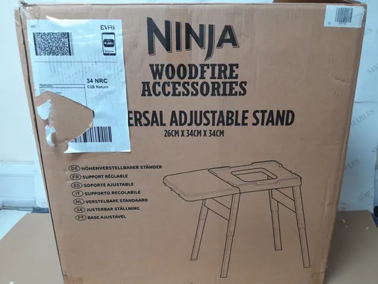 BOXED NINJA WOODFIRE UNIVERSAL STAND 66CM  X 86CM X 107CM - COLLECTION ONLY