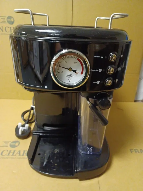 SWAN RETRO ONE TOUCH ESPRESSO MACHINE BLACK