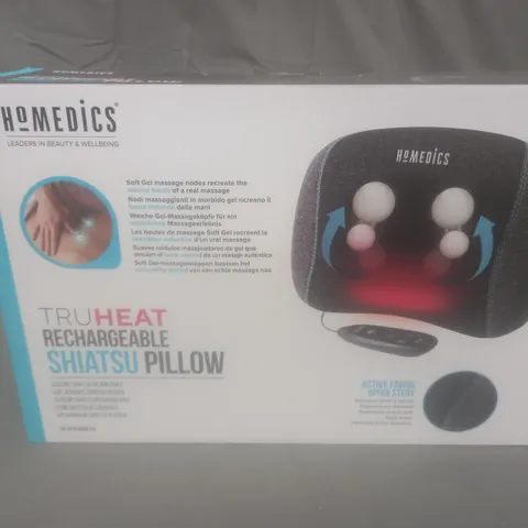 BOXED HOMEDICS TRUHEAT RECHARGEABLE SHIATSU PILLOW