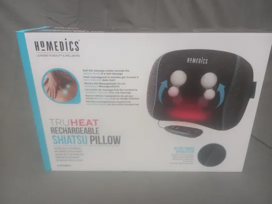 BOXED HOMEDICS TRUHEAT RECHARGEABLE SHIATSU PILLOW