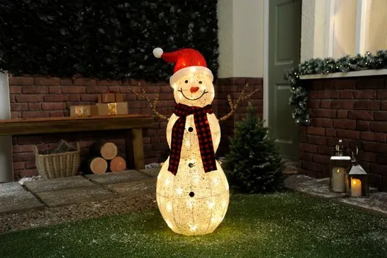 BOXED SNOWMAN LIGHTED DISPLAY