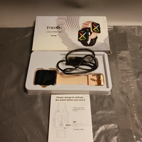 BOXED FEIPUOU SMARTWATCH W10E WITH PINK STRAP