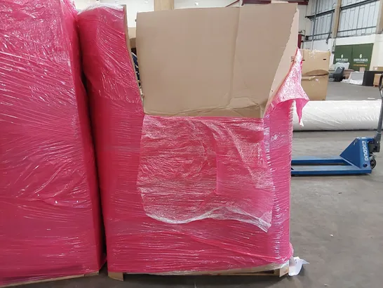 PALLET OF ASSORTED CONSUMER GOODS AND FURNITURE PRODUCTS TO INCLUDE; CITYSPORTS S1 DUMBBELL BENCH, PREMIUM AIR BEDS, LED CEILING FAN LIGHT, TOILET SEATS ECT.