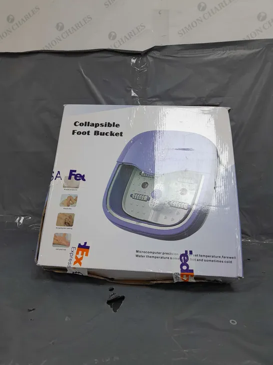 BOXED COLLAPSIBLE FOOT BUCKET