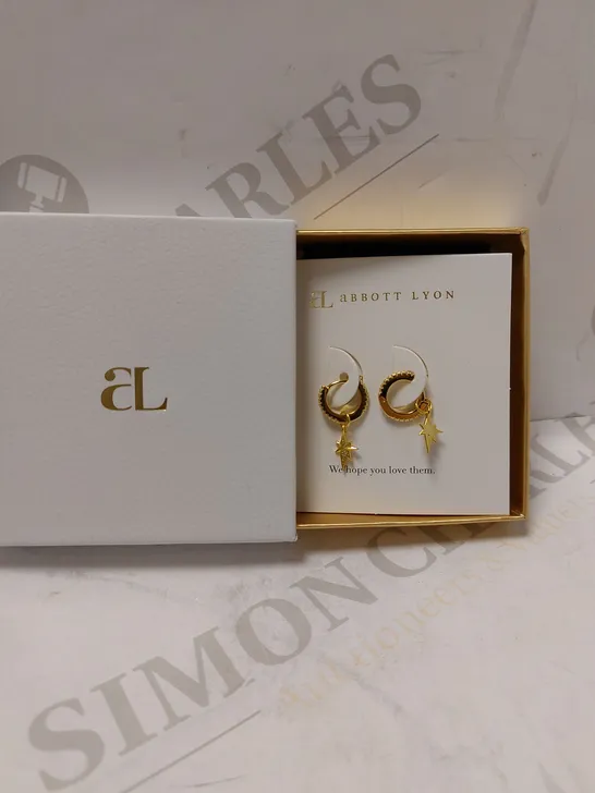 ABBOTT LYON GOLD HOOP EARRINGS