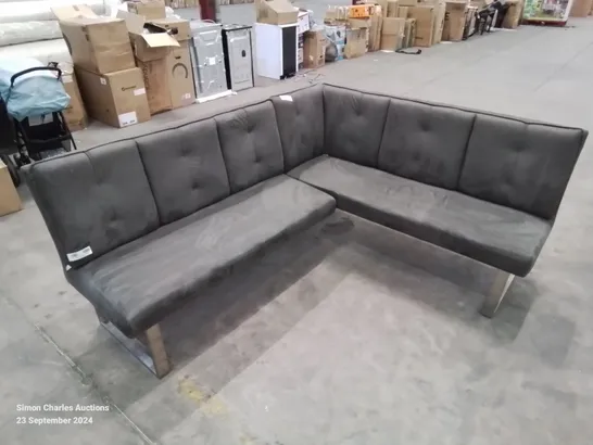 QUALITY FABRIC UPHOLSTERED CORNER BENCH SOFA