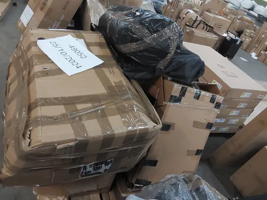 PALLET OF ASSORTED CONSUMER PRODUCTS/FURNITURE PARTS 