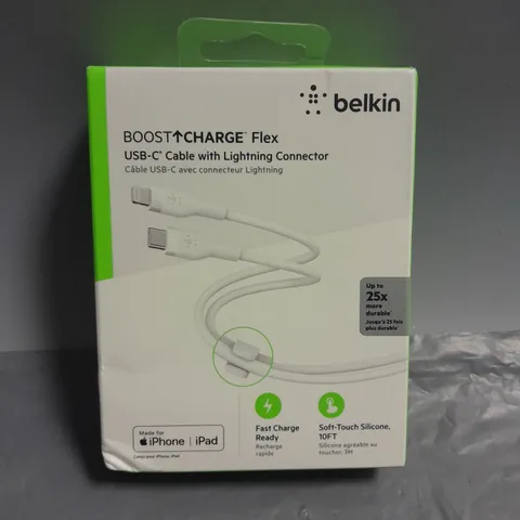 SEALED BELKIN BOOST CHARGE FLEX USB-C CABLE MADE FOR IPHONE