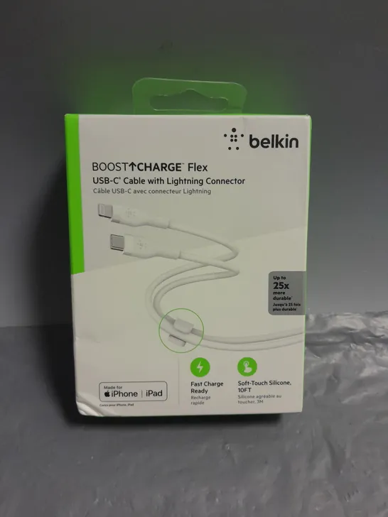 SEALED BELKIN BOOST CHARGE FLEX USB-C CABLE MADE FOR IPHONE