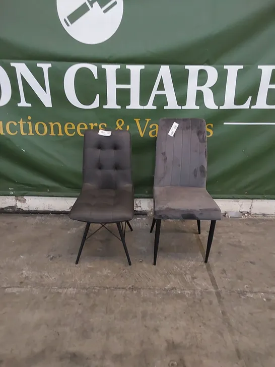 2 X ASSORTED CASUAL DINING CHAIRS