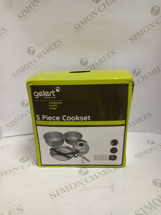 BOXED GELERT 5 PIECE OUTDOOR COOK SET