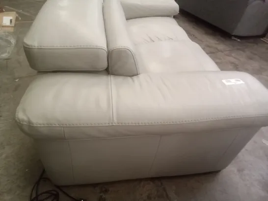 2 SEATER SOFA - GREY LEATHER