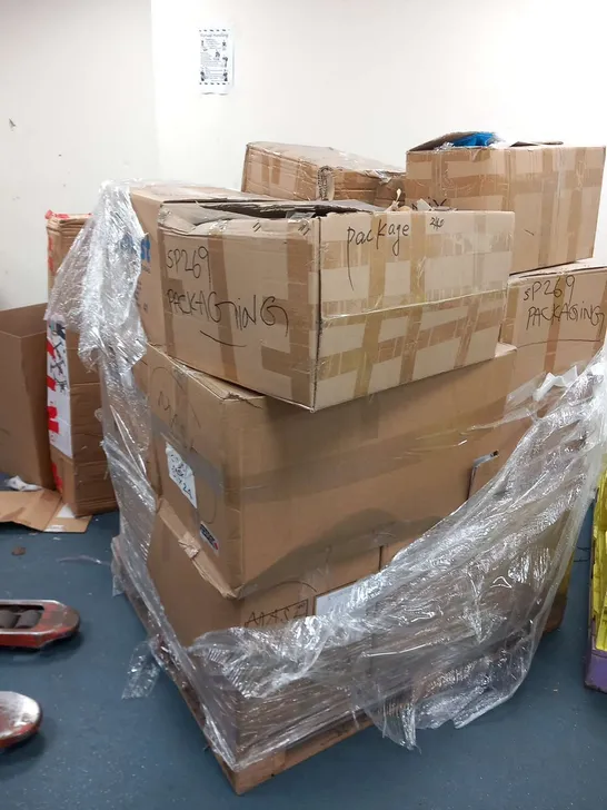 PALLET OF ASSORTED PPE AND PACKAGING