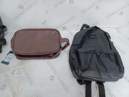 HOWICH WASHBAG, FIRETRAP MINI BACKPACK, AND 5 TAMBRETTA WASH BAG 