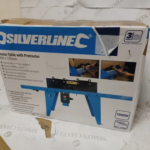 SILVERLINE ROUTER TABLE WITH PROTRACTOR 850 * 335MM 