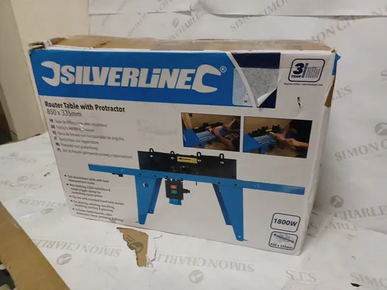 SILVERLINE ROUTER TABLE WITH PROTRACTOR 850 * 335MM 