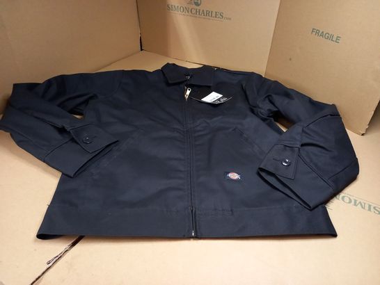 DICKIES BLACK LINED EISENHOWER JACKET - SMALL