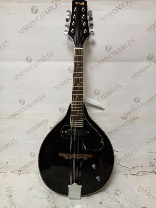 STAGG M50 E BLK ACOUSTIC-ELECTRIC BLUEGRASS MANDOLIN WITH NATO TOP