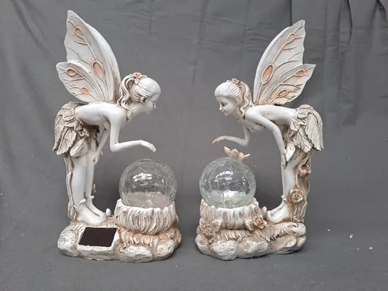 BOXED GARDEN REFLECTIONS SET OF 2 SOLAR FAIRIES